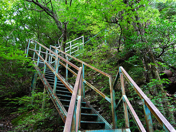 飛龍橋への階段